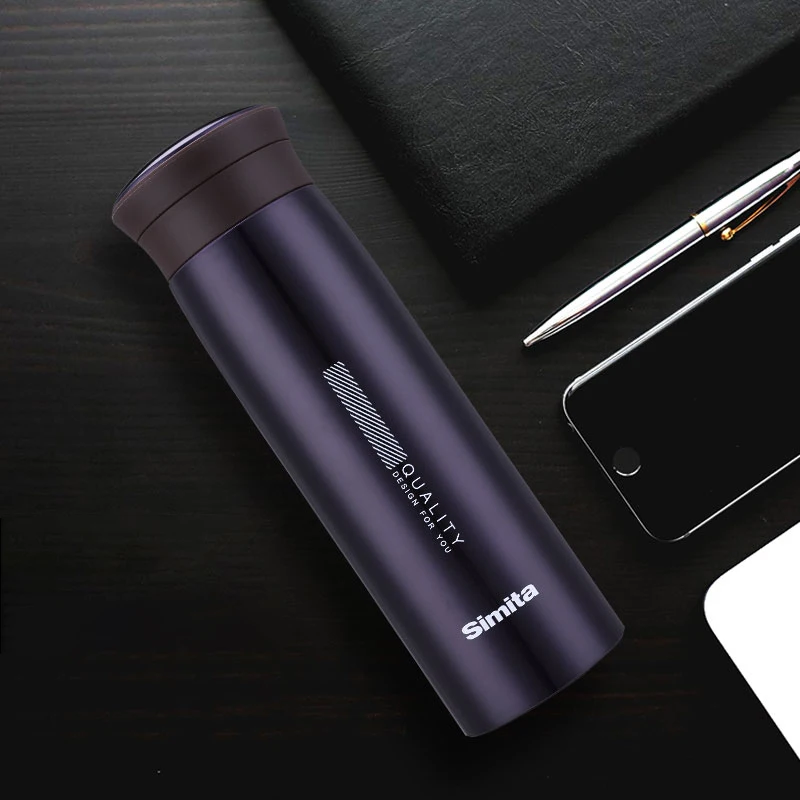 
Simita Double Wall 304 Stainless Steel Business drink Bottle Portable Modern Fashion Vacuum Flask For Office 