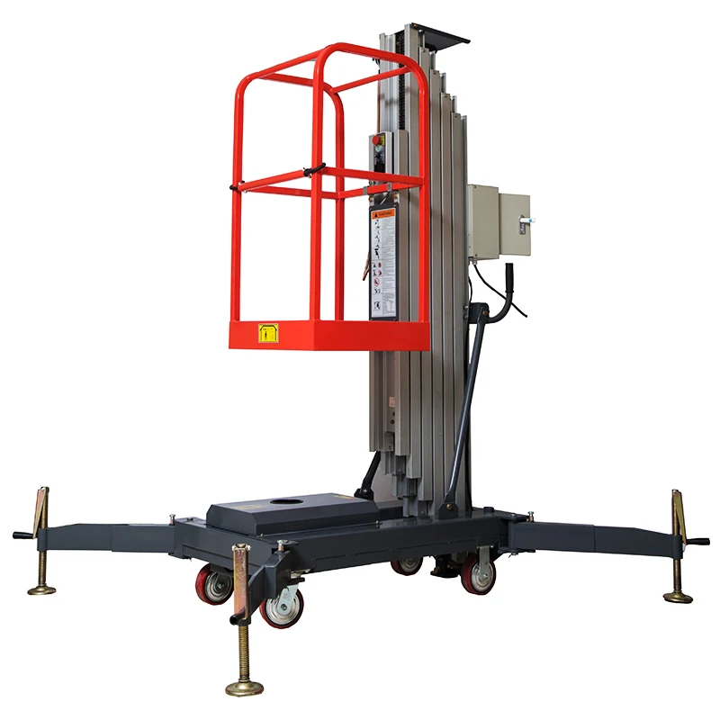 2024 New Man Lift Aerial Work Platform Hydraulic Single Person Mobile Electric Lift Platform