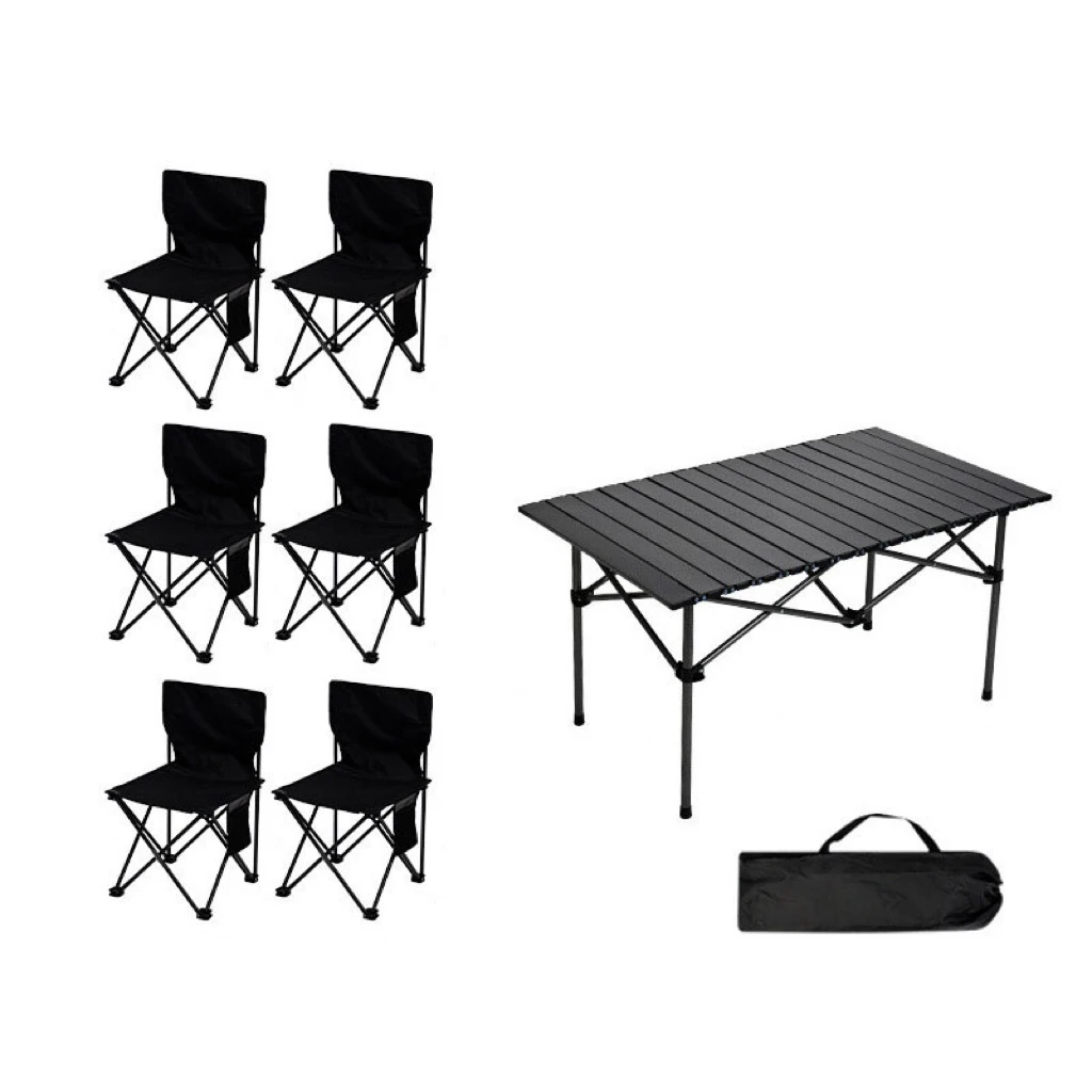 Wholesale Outdoor Folding Camp Table Chair Sets Portable Picnic Chairs Table Kits Foldable Camping Table And Chair Set