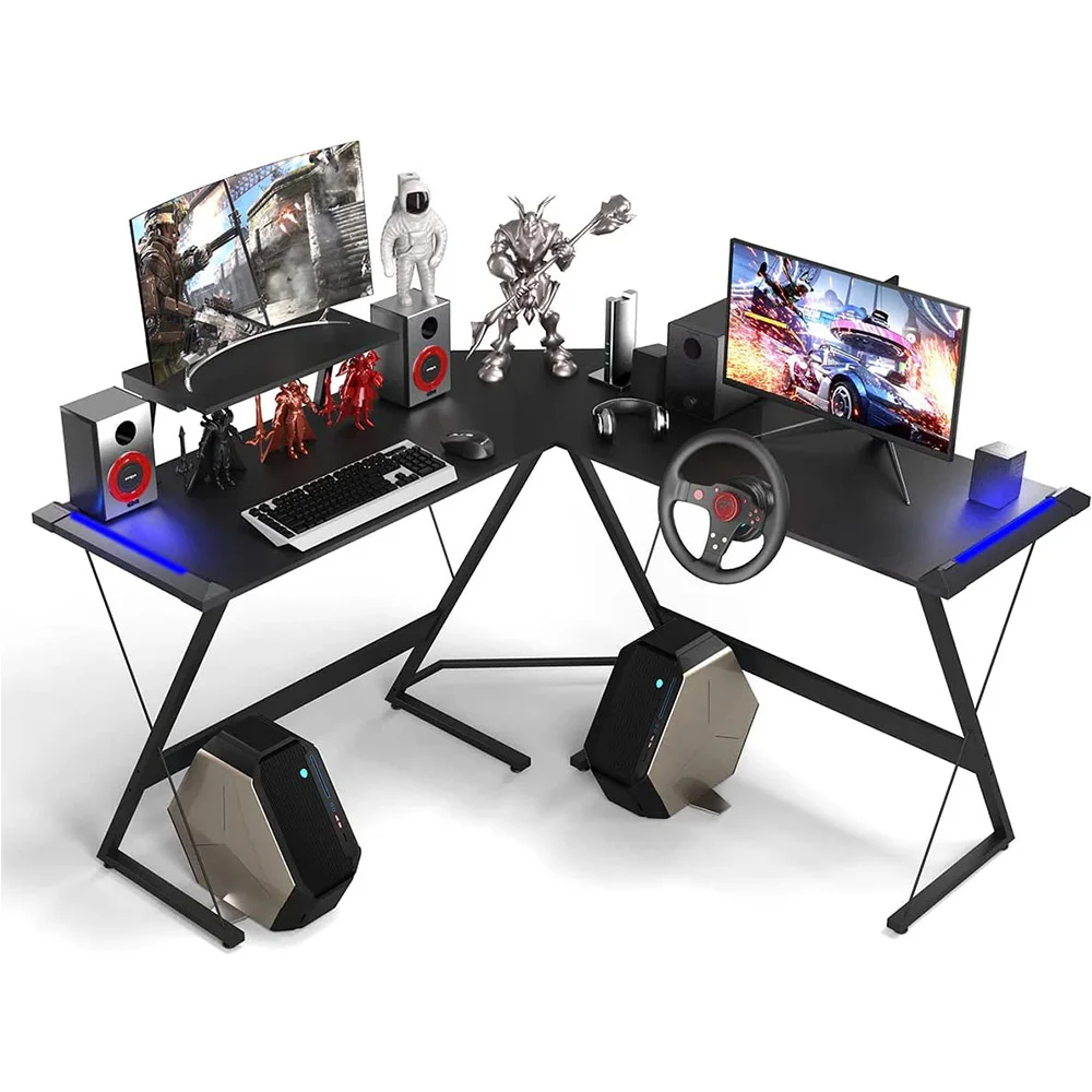Office furniture L-shaped luxury executive desk computer table decorations ergonomic esports table corner gaming desk for home