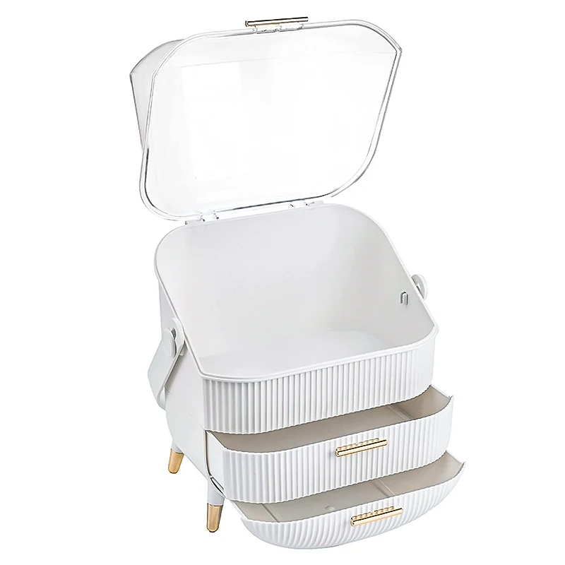 Box Desktop Organizer Drawer Makeup Organizer Stackable Jewelry Container Large Size House Storage Gf207