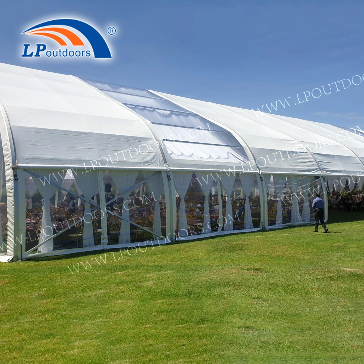 Large aluminum curved structure sport Tent aircraft hangar Tent for outdoors