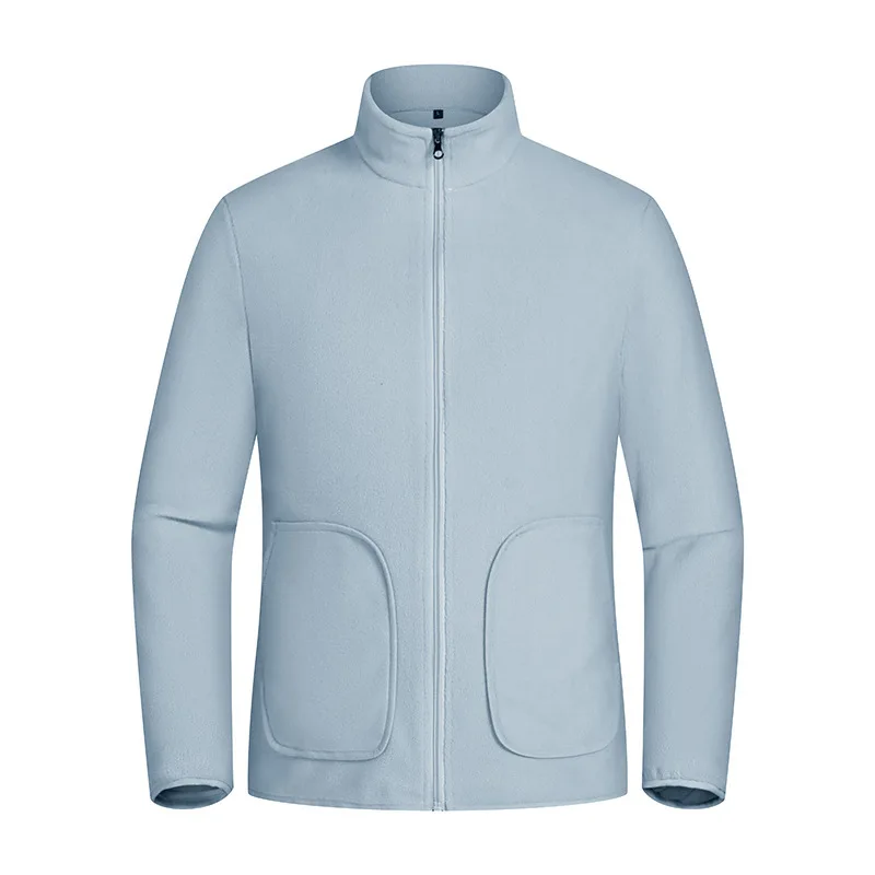 Outdoor polar fleece fashion fleece jacket Custom Thick warm sweater spring  hooded jacket for women and men  2023