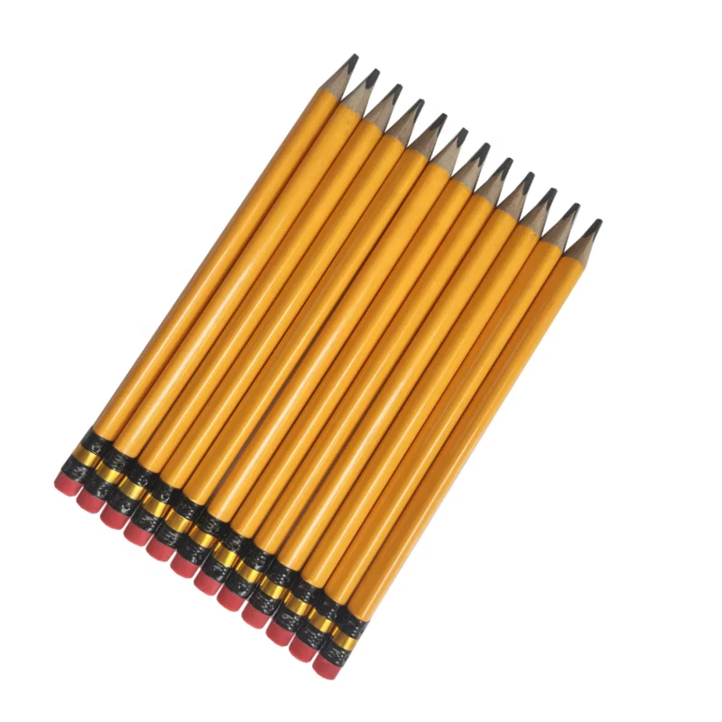 FSC 9.0cm jumbo HB triangle pencil with eraser for sketch &graffiti Eco-friendly carpenter wooden pencils lead lapiz de minas