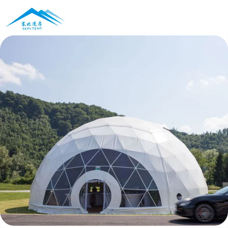 Коммерческая большая геодезическая купольная палатка 10-50 м, наружная палатка для вечеринок, купол для мероприятий