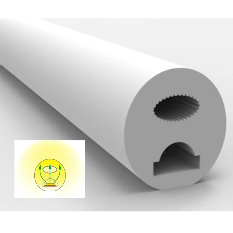 PCB 5mm 13*13mm LED Neon Flex Tube Light Silicone Strip For Neon