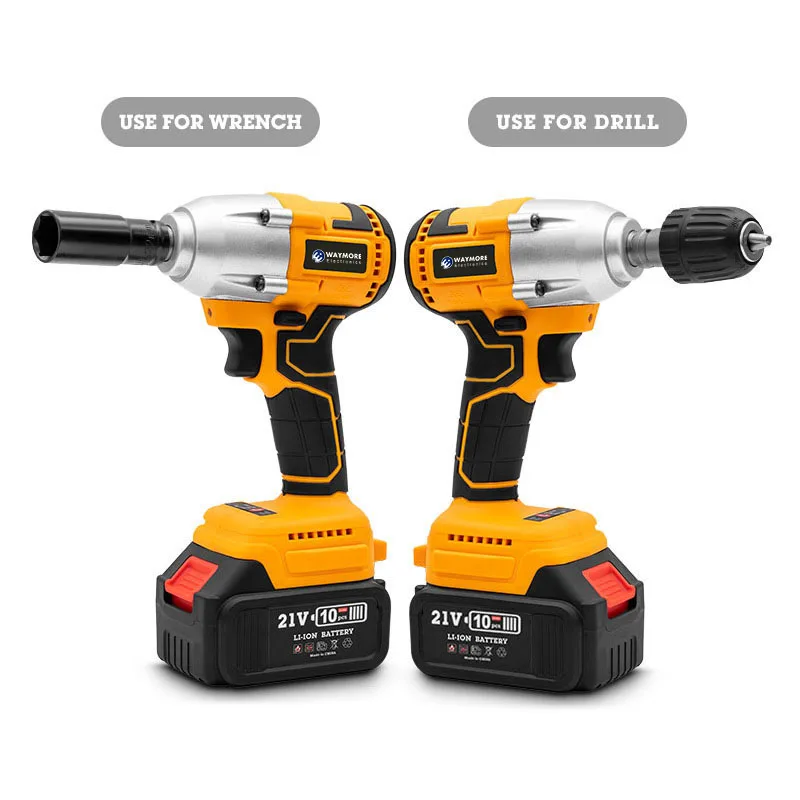 21V Cordless Brushless Electric Power Impact Wrench