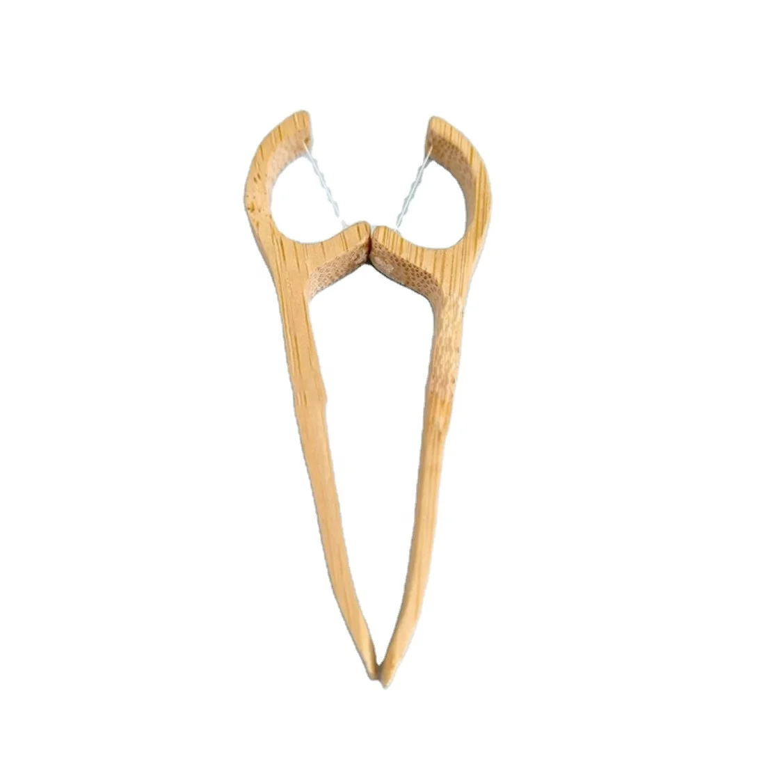 
Vegan biodegradable bamboo dental floss brush bamboo dental floss long handle 