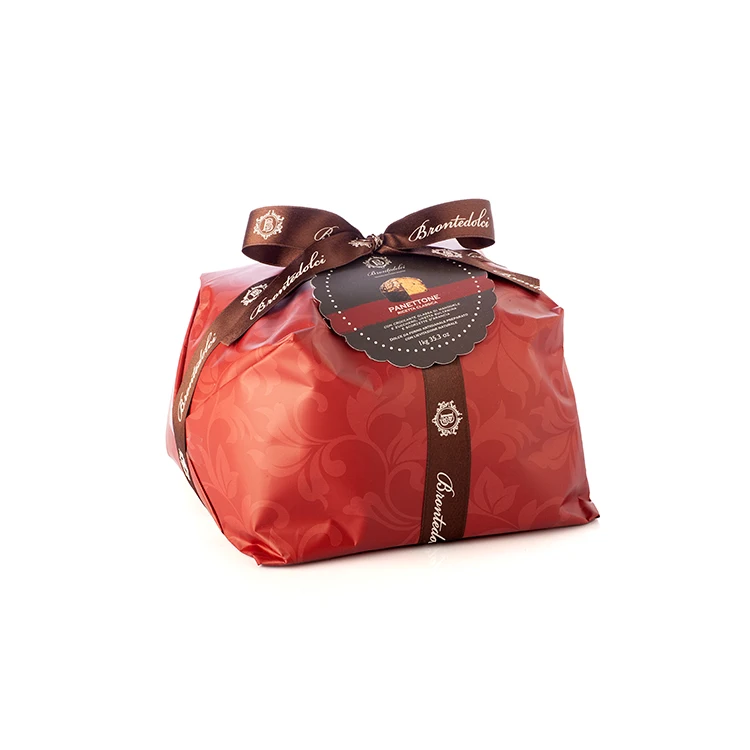 
Italian Premium Traditional Christmas Panettone cake paper wrapoped 1kg for export 