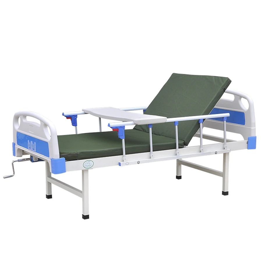 
hospital nursing bed powder coated manual patient bed 