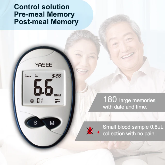 blood glucose meter with USB cable/Yasee blood glucose meter/ blood sugar sensor linking to PC
