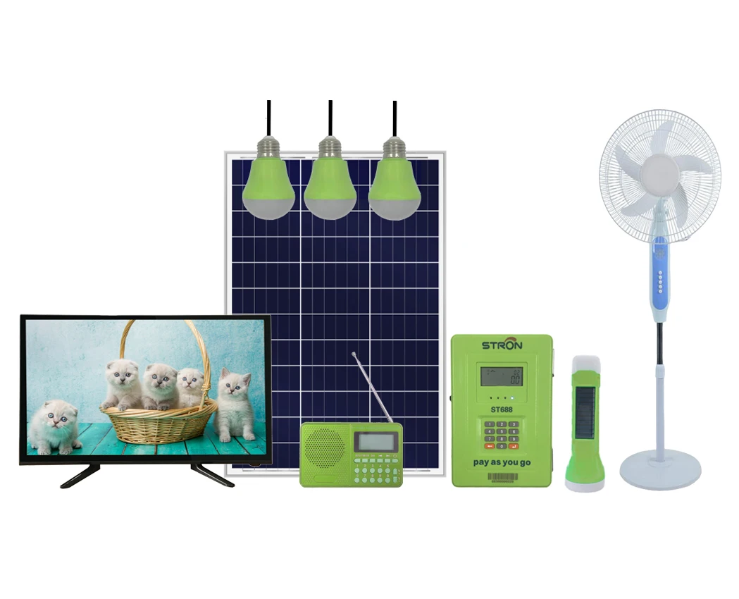  Off-grid prepayment 50W Solar Home System with 19