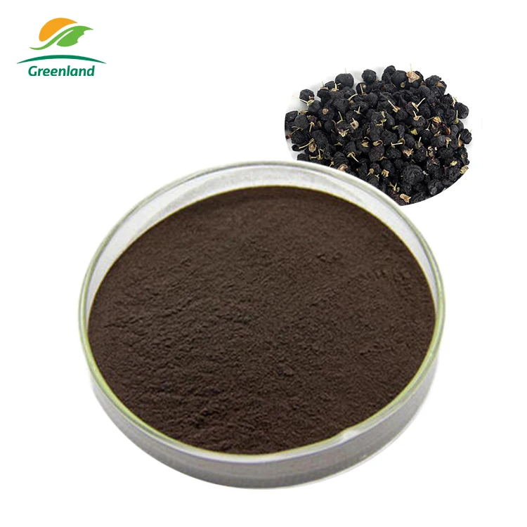 Dried Lycium Chinensis Powder Gojiberry Medlar Black Wolfberry Anthocyanins