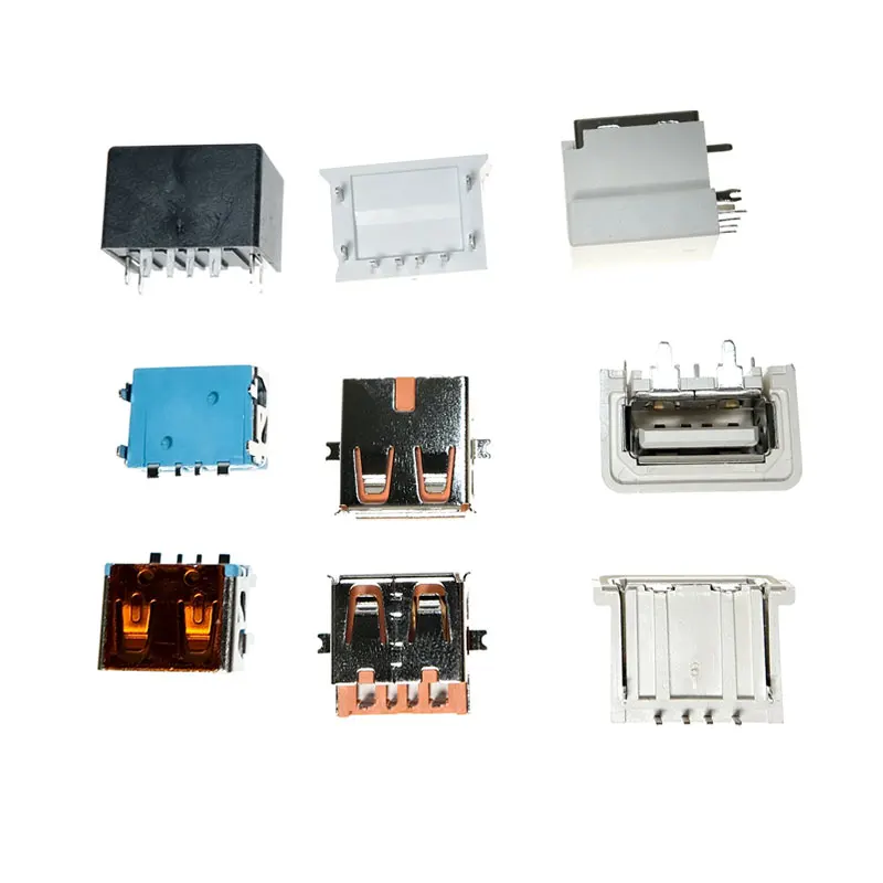 FPIC OEM waterproof metal shell housing 65 watt 24 pin 6pin male female solder panel mount gold connector usb type c socket