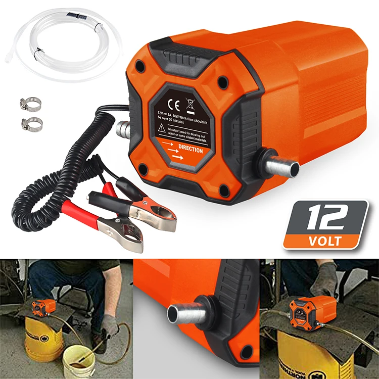 high quality 12v portable dc electric fuel transfer pump diesel oil kerosene fuel transfer extractor pump