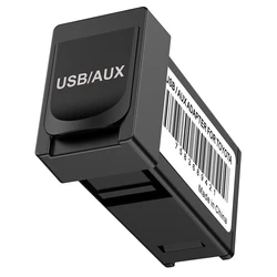 CHELINK 1.5M Flush Mount Cable Car Charger 3.5mm USB AUX Extension Cable Charging Socket with Cover for Toyota