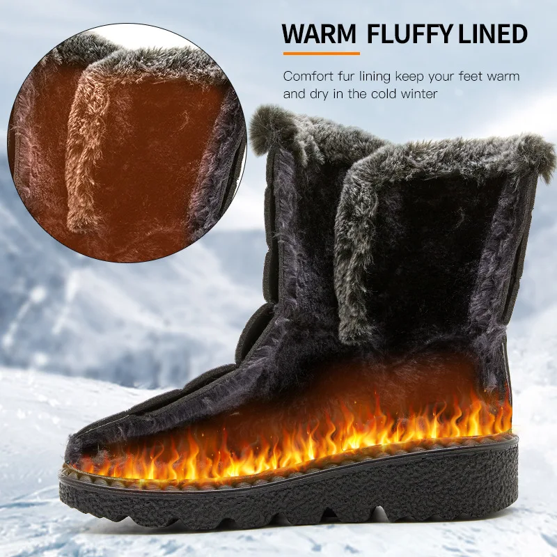 Factory Custom New Outdoor Winter Polyurethane Warm Casual Shoes Boots Women Fur Snow Boots for Women