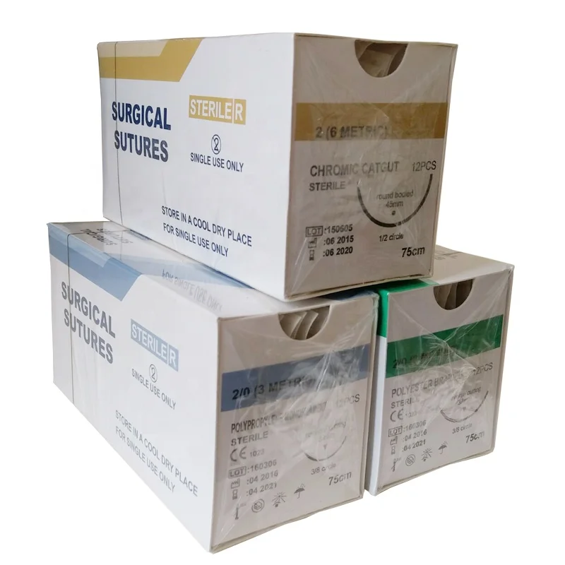 Manufacturer Syncon Medical Surgical Suture with Needle Polyglycolic Acid Suture