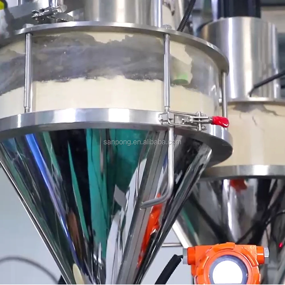 High accuracy double nozzles automatic weighing filling capping machines goat milk powder packing machine