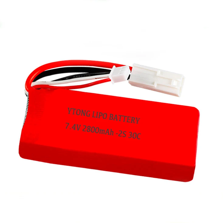 
Best price RC helicopter lipo battery 7.4v 2800mah for for UDI 902 002 Huanqi 961 962 RC boats spare part 953480-2S 