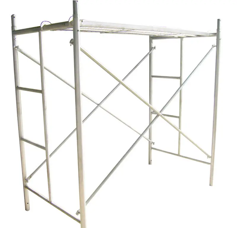 Painted Frame Construction Scaffolding