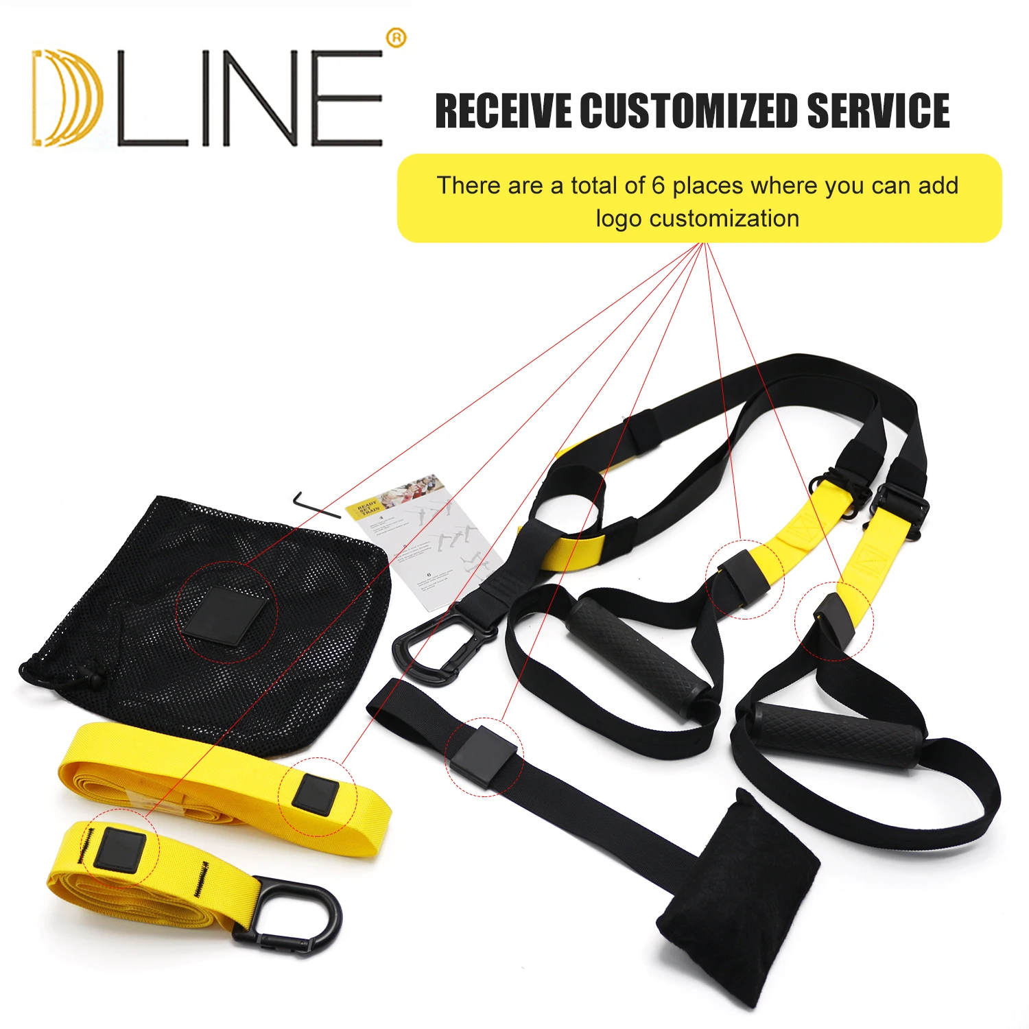 Drop Ship Home Gym Fitness Suspension Trainer Straps For Strength Training Exercise