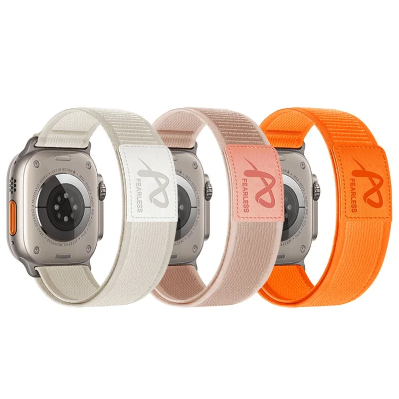 Простой и модный нейлоновый Круглый браслет для Apple Watch серии 1-9/Ultra2 Iwatch ремешок часов