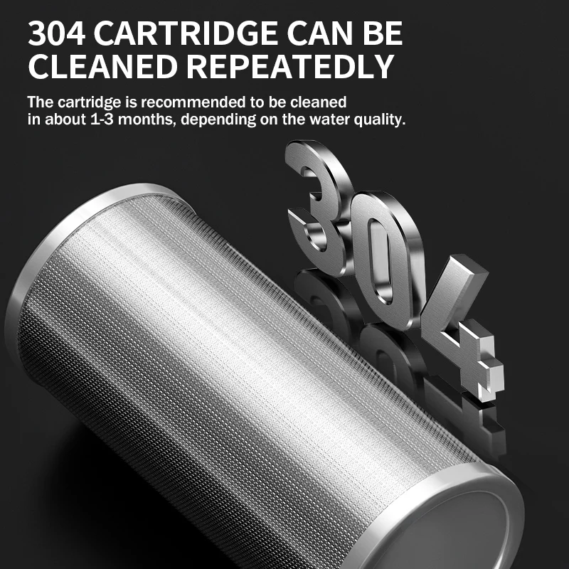 Whole House Water Filter 304 Stainless Steel Shell Manual Water Pre-purification filters with inlet and outlet for Domestic