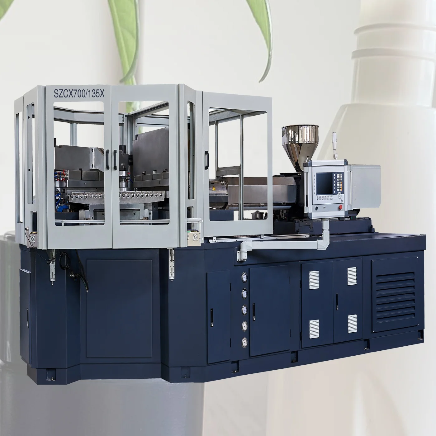 SZCX700/135X good quality high output IBM injection blow molding machine for small bottle production