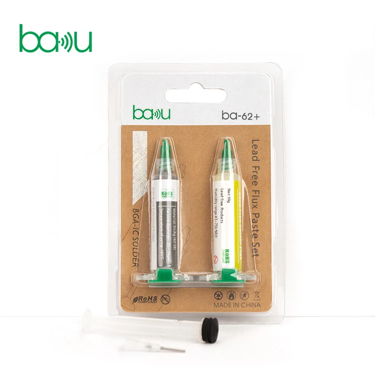 ba-62+ lead-free tin solder paste set