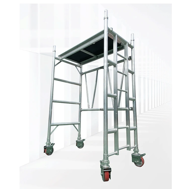 Mobile Climbing Ladder For Building Construction Aluminum Scaffolding Folding Scaffolding Tower (1600447628125)