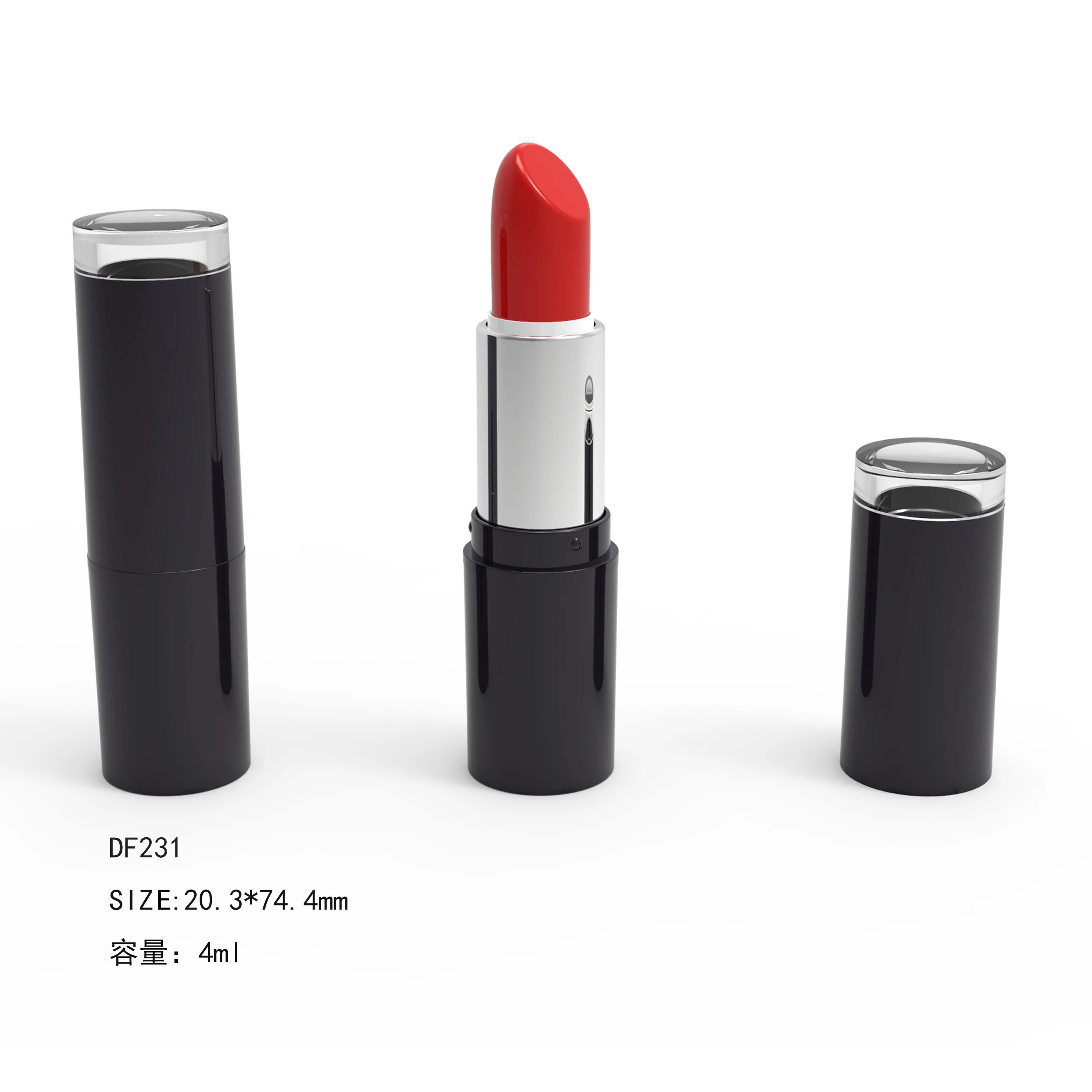 Тюбик для губной помады, пустая маленькая партия, с логотипом на заказ, розовая, фиолетовая, белая косметика, натуральный камень, цветная бумага для губ, роза, 4 мл, черный