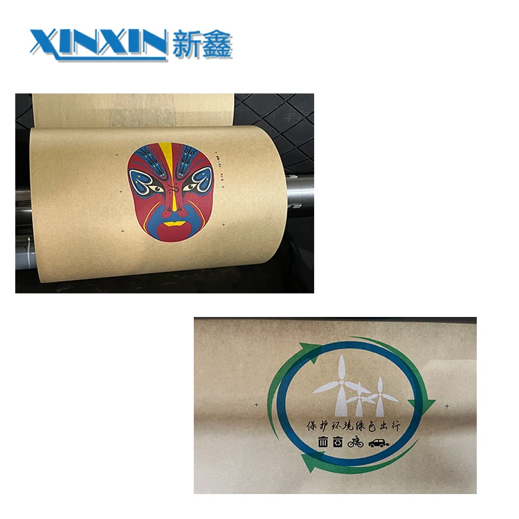 2 4 6 8 Color Stack Type Flexographic Press Non-woven Film Paper Printing Machine