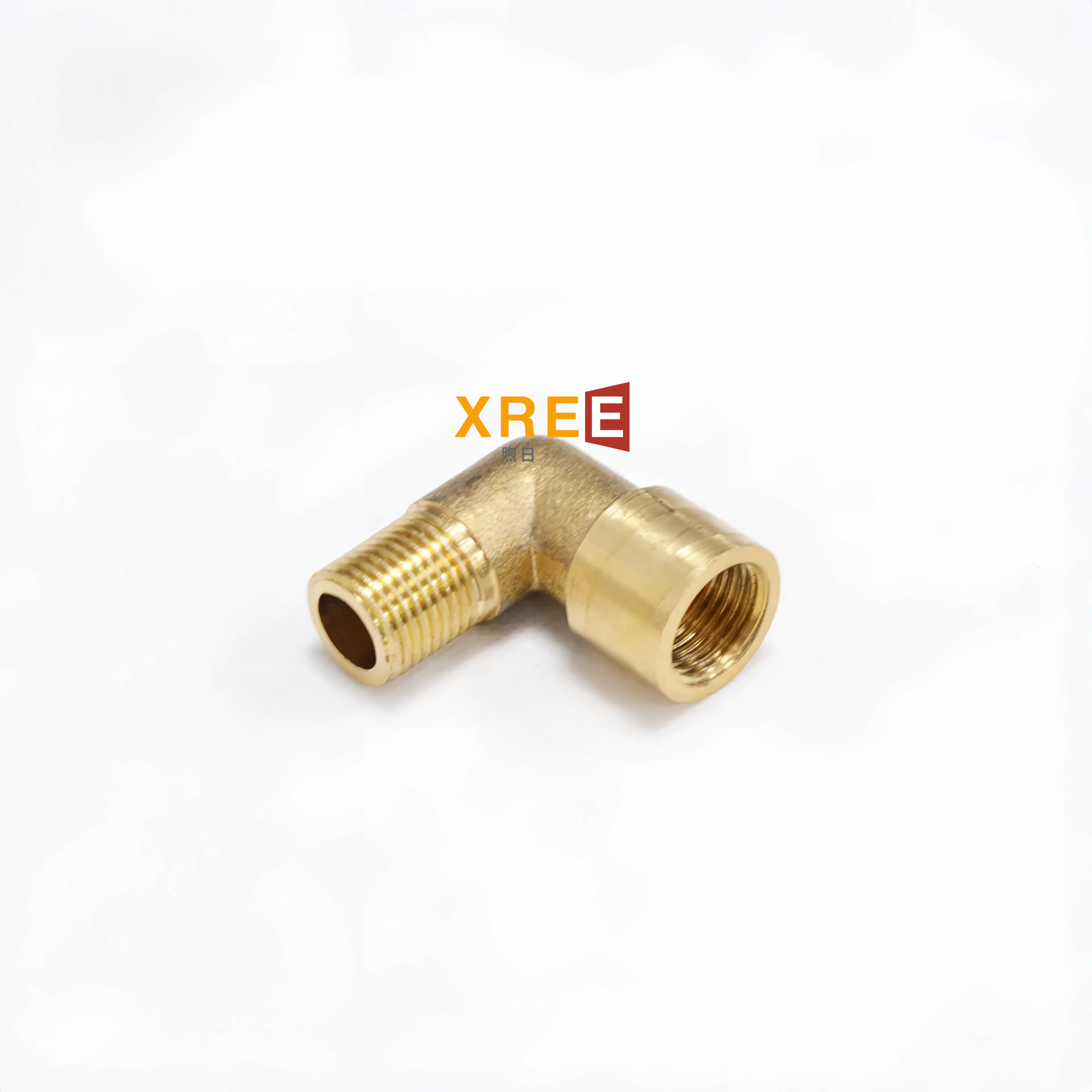 Brass inner and outer teeth elbow 90 degree inner and outer wire elbow right angle pipe solid conversion joint