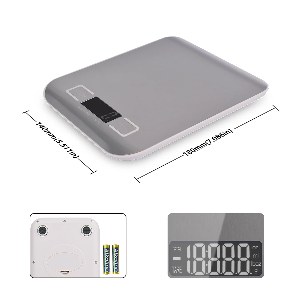 1/3/5kg Balanza Digital Weighing Weight Jewelry Gram Coffee Scale Bascula Balanzas De Cocina Kitchen Scales Gold Coffee Scale