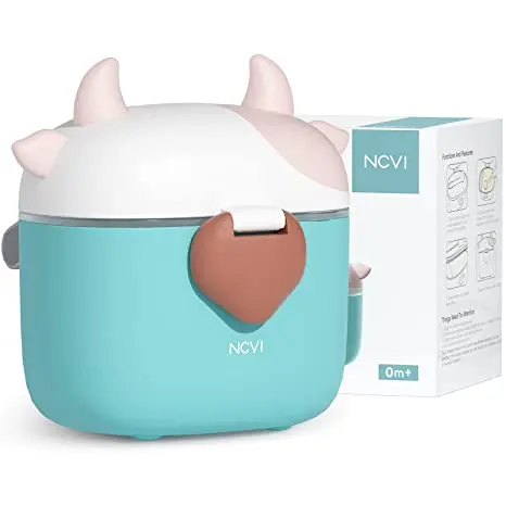 NCVI Fashionable Mini Newborn Formula Dispenser with Scoop Smart Milk Powder Storage Container for Travel