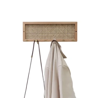 Wholesale High Quality Rattan Weaving Hook Home Decor Multi-functional Rattan Hook