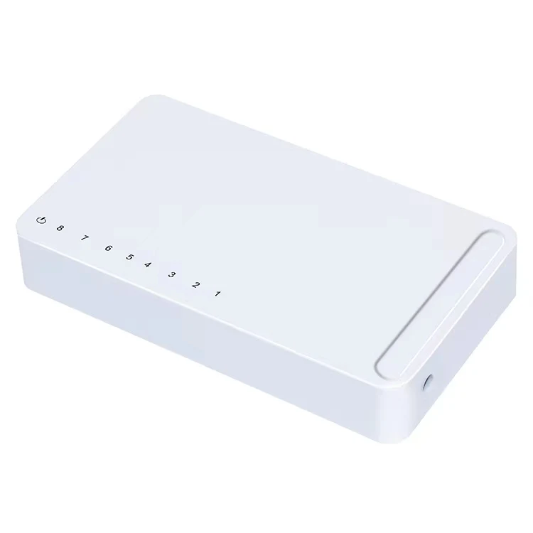 Hot Sale Backplane Bandwidth 10G 8 Port 10/100/1000M RJ45 Unmanaged Ethernet Switch