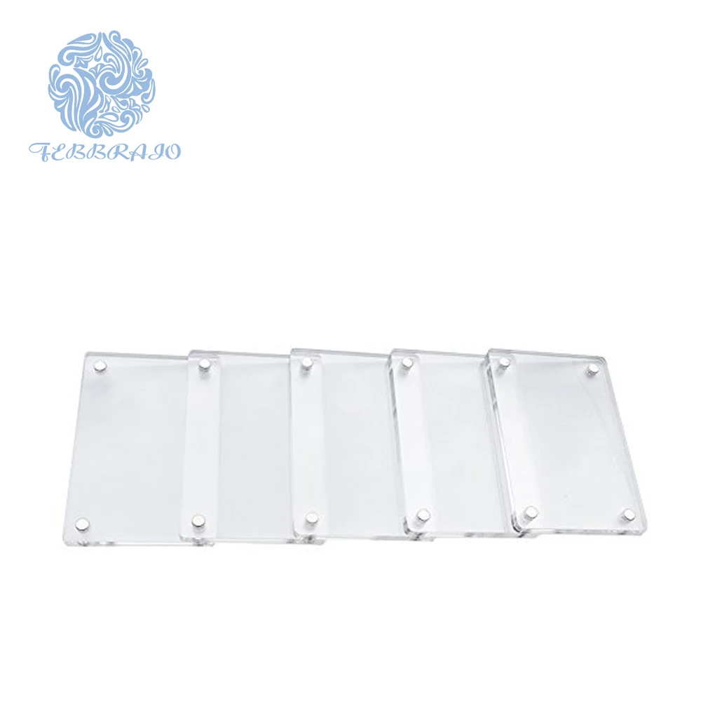 Прозрачная магнитная рамка для фотографий fujifilm instax mini пленка холодильника и