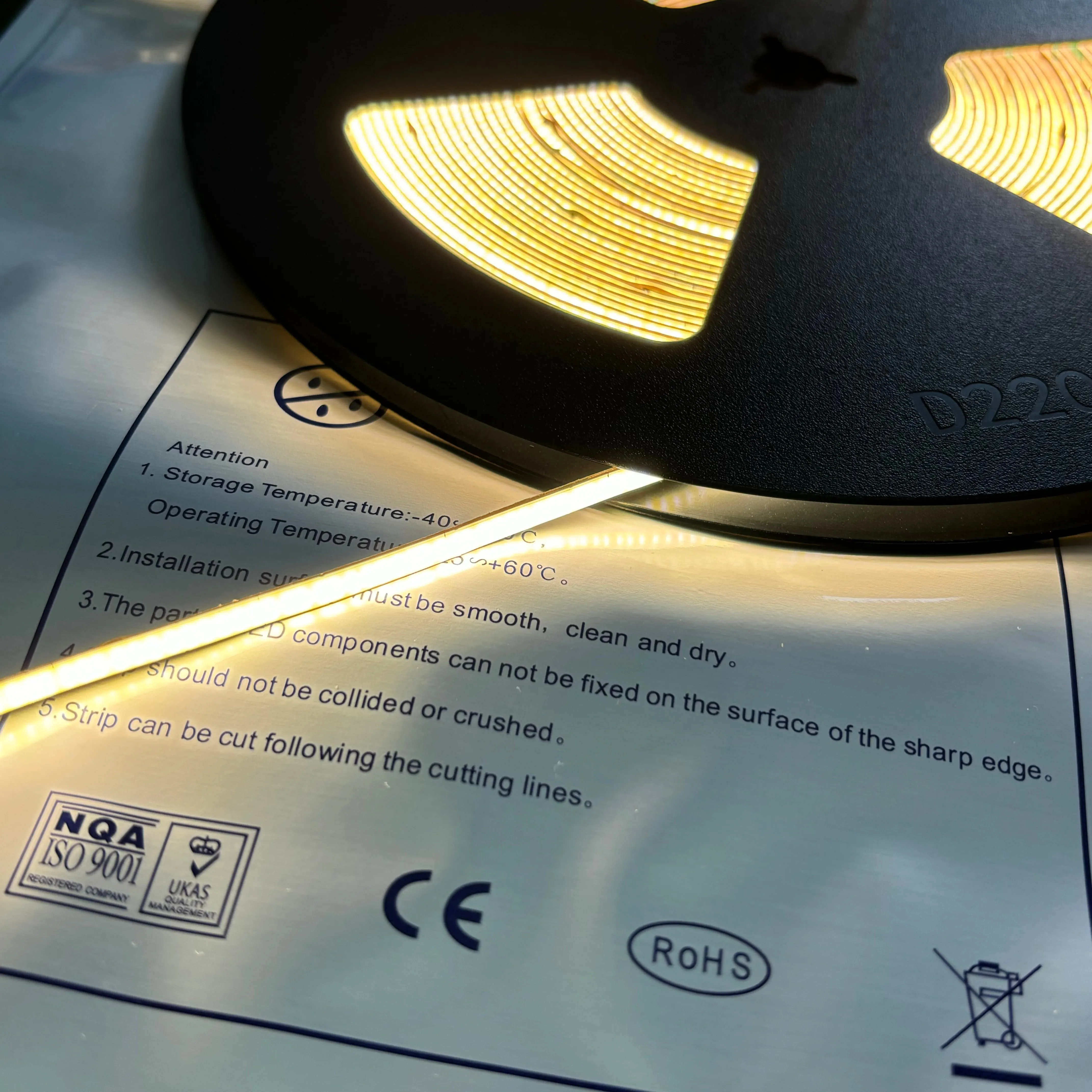 METALUX Slim 4mm 5mm 8mm Cob Led Strip 480leds/m Soft Flexible Dc12v/24v Light Bar Warm Cold White Cob Led Strip Lights