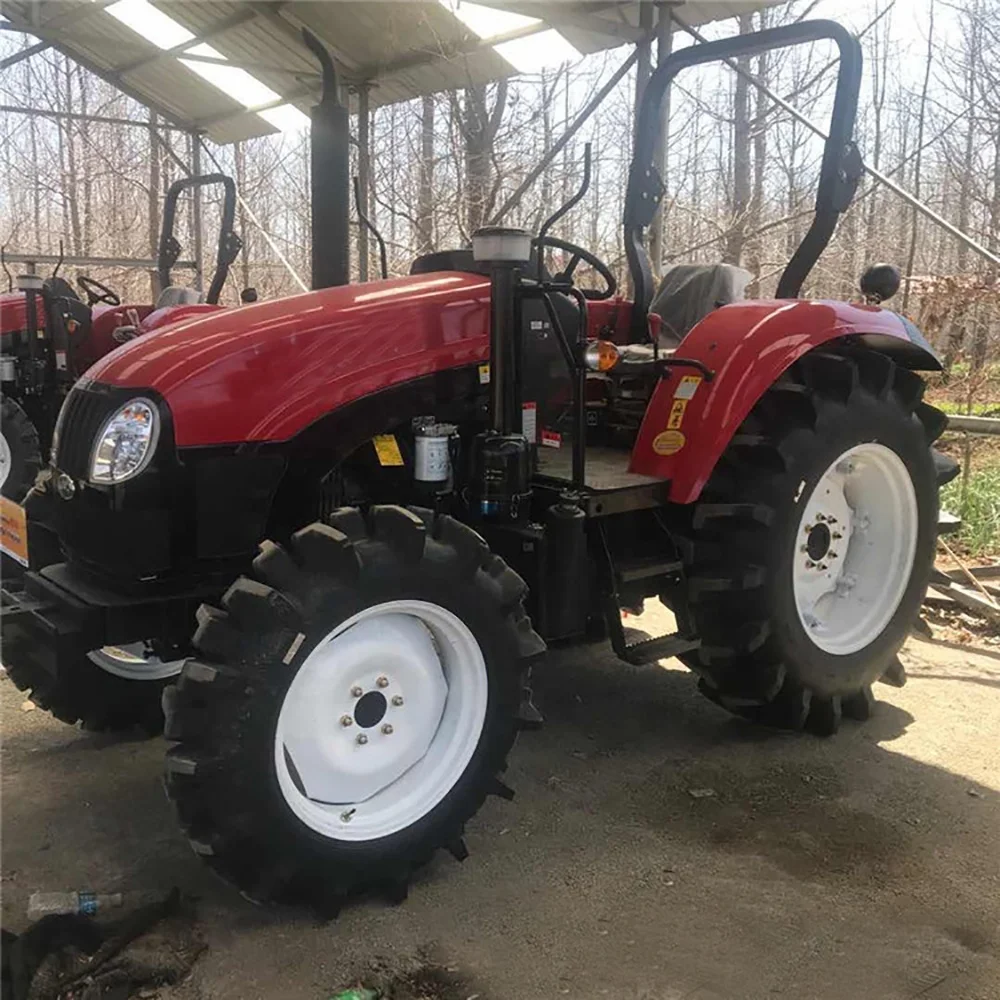 30hp 40hp 50hp 80hp farming tractors 4 wheel hot sale agriculture small diesel mini tractor end loader garden tractor low price