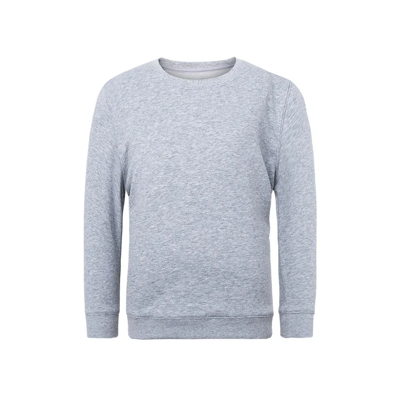 Осень-зима 2019 детская куртка для отдыха с логотипом на заказ хлопковые вязаные свитшоты без рисунка с круглым вырезом для детей