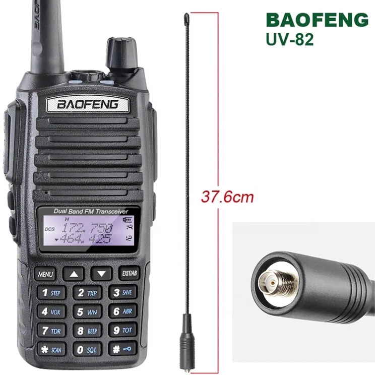 Высокое качество Baofeng UV-82 8 Вт UHF VHF двухполосный приемно-передающая радиоустановка дальность км walkie Talkie радио Ручной иди и болтай