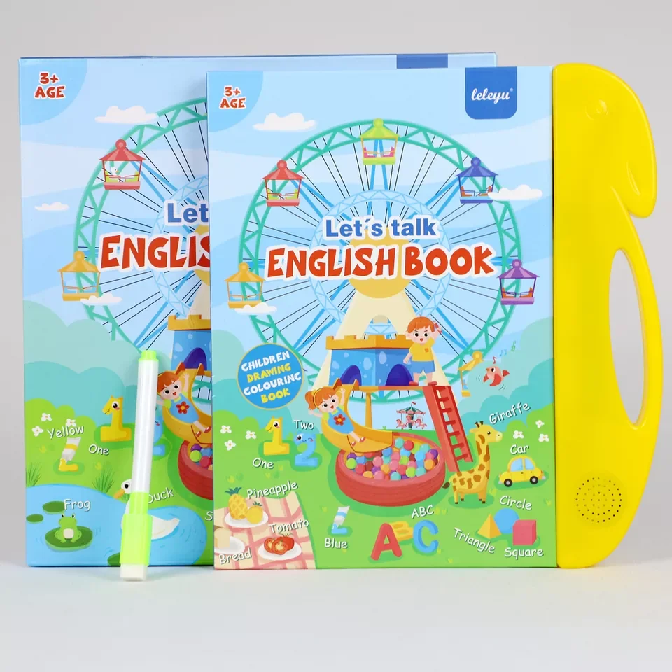 LELEYU Kids Educational Toys Children Interactive Learning Electronic book E book Toy Sound Book