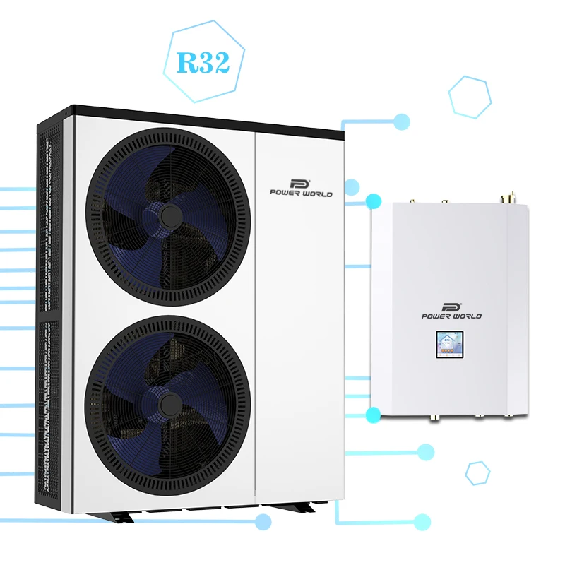 Wholesale R32 Low climate split type heat pump hvac heating cooling hot water heating pump station