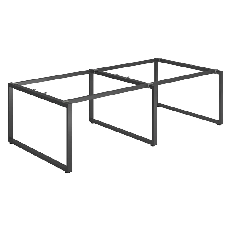 Стол настольная Рама L-образной формы сидя на рабочей станции угловой стол мебель металлический Железный офисный стол