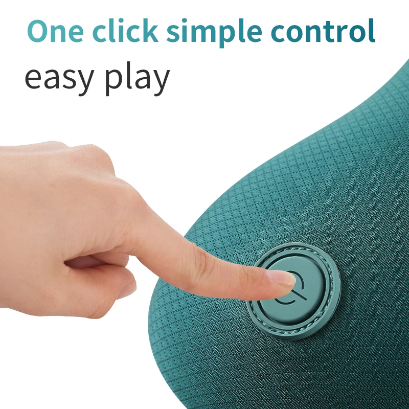 car seat waist massager cushion for calf thigh belly body neck back shiatsu massager cushion pillow with heating and vibration