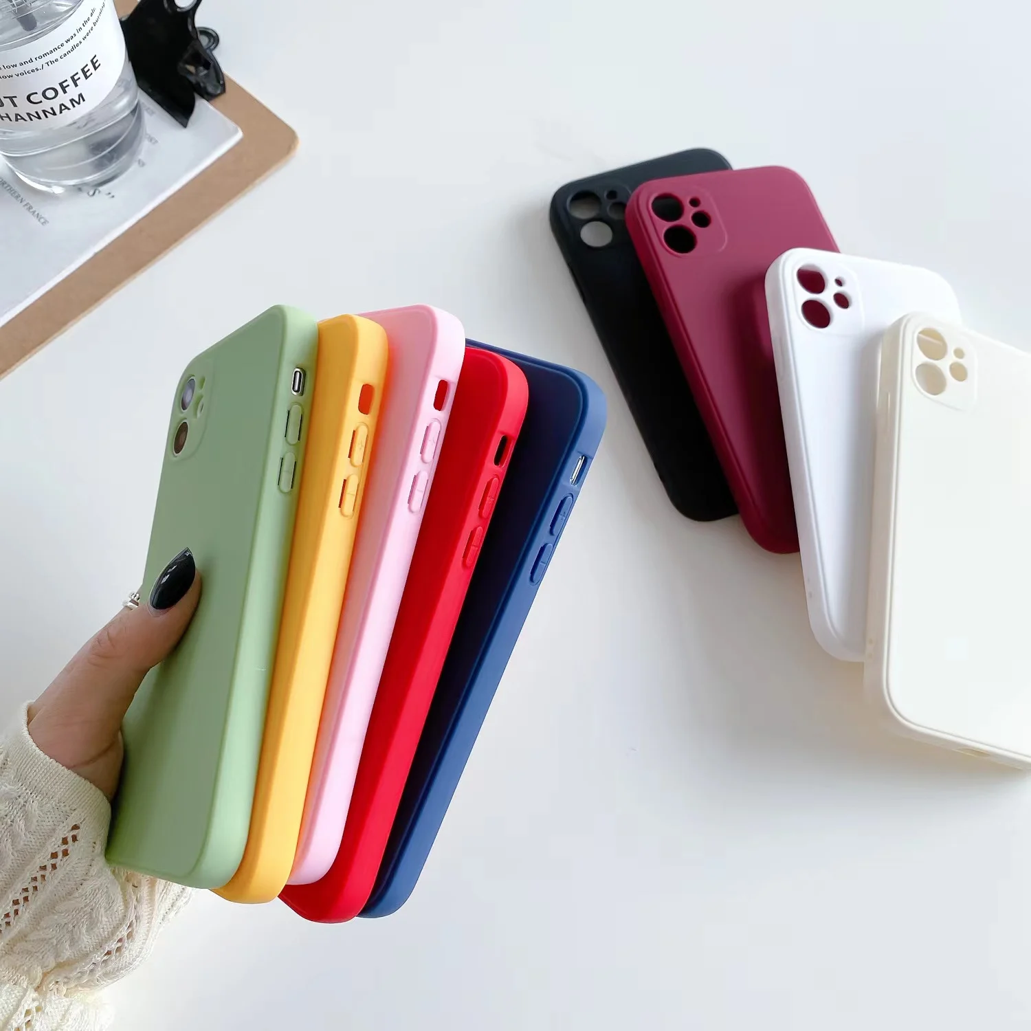 Tpu Material  Transparent Anti Fall Soft Phone Case For Iphone Clear Shockproof Phone Case