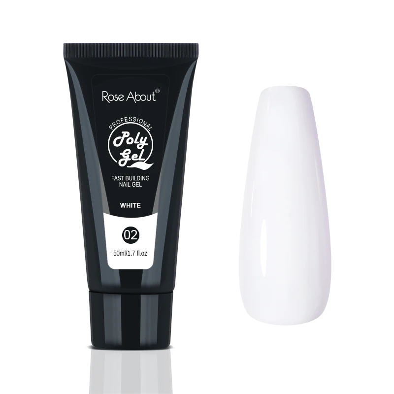 Wholesale Factory Price High Quality 50ml UV Poly Gel For Nails OEM/ODM Free Sample Long Lasting Gel