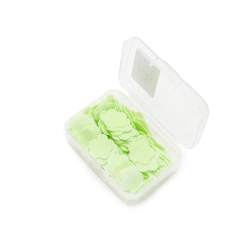 Mini Petal Hand Soap Sheets Portable Paper for Students and Children on the Go